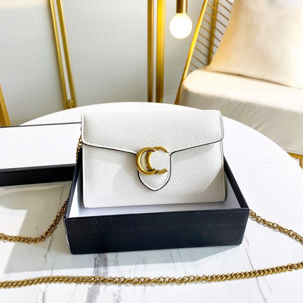 

handbag luxury designers bags shoulder flap crossbody chain bag wallets totes double letters tiger head beads chains hasp square purse 003