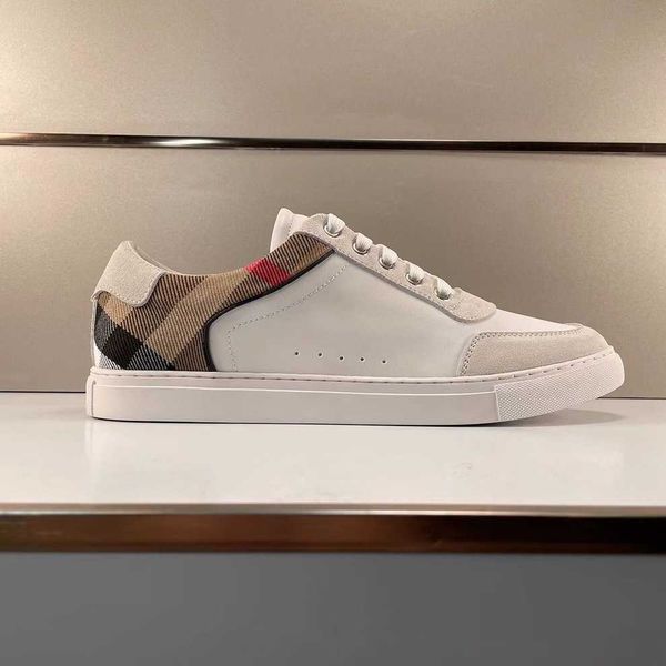 

burbreries vintage check cotton sneakers luxury designer men women striped house check shoes lace-up trainers platform casual shoe burberies