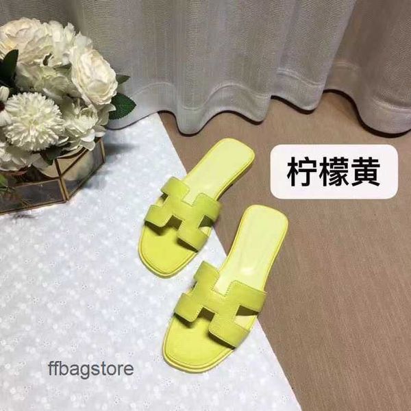 

slippers flat sandals h h designer sandal lychee patterned women bottomed sheepskin beach palm oran slipper summer women's shoes heels