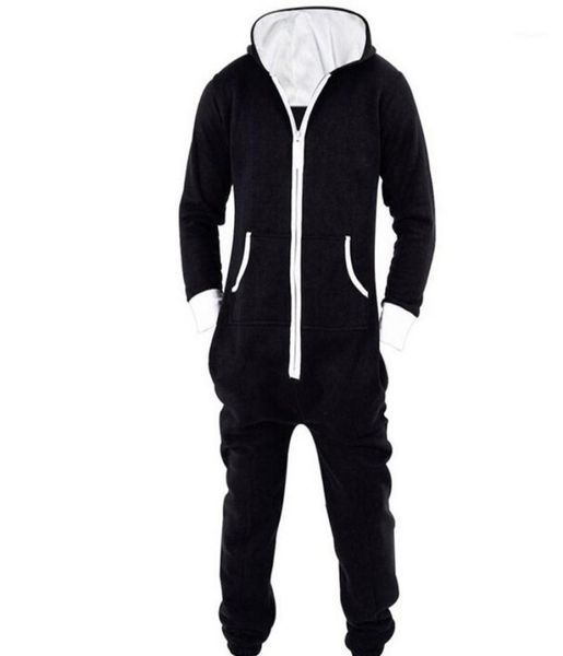 

women039s jumpsuits rompers winter overalls jumpsuit for women onepiece playsuit autumn cotton zipper hooded pajamas s7652229, Black;white