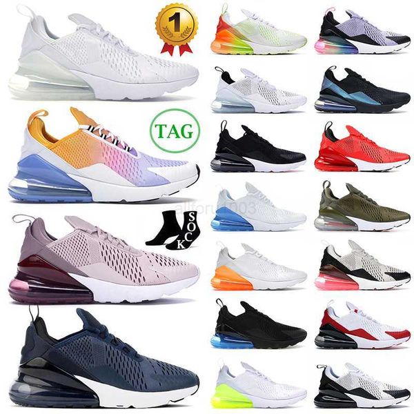 

authentic 270s 270 og running shoes triple white air summer gradient barely rose navy blue white throwback future habanero red olive light b
