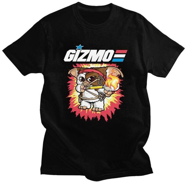 

men039s tshirts personality funny gremlins t shirt men short sleeves pure cotton tshirt print gizmo mogwai monster tee f1895608, White;black