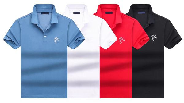 

designer mens polo shirts casual print summer polos embroidery men t shirts fashion shirt high street casual tees solid breathable tshirt s, White;black