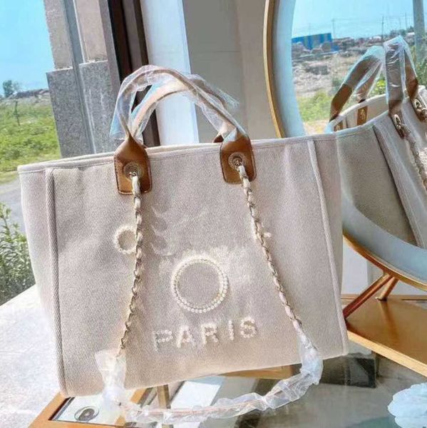

fashion luxury women's evening bags pearl beach handbag brand cc designers women tote bag large capacity female backpack small portable