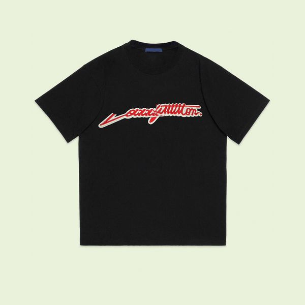 

men's plus tees & polos round neck embroidered and printed polar style summer wear with street pure cotton fe2rd, Black;brown