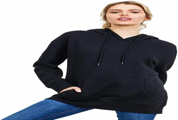 

women039s ultra soft fleece oversized comfortable lightweight casual solid pullover hoodie sweatshirt 95o935773754180221, Black