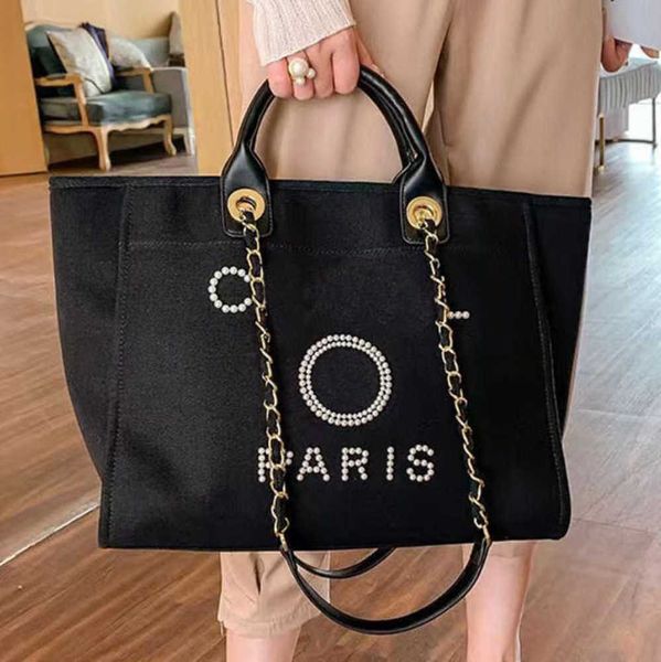 

women's fashion luxury evening bags pearl beach handbag brand cc designers women tote bag large capacity female backpack small portable