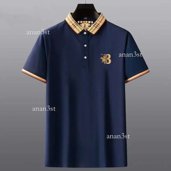 

high end embroidered short sleeved cotton polo shirt men s t shirt korean fashion clothing summer, White;black