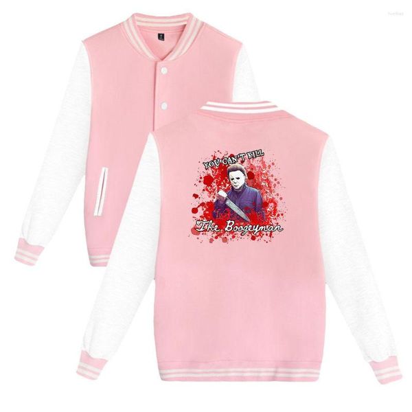 

men's hoodies the boogeyman 2d baseball jacket capless sweatshirt women/men, Black