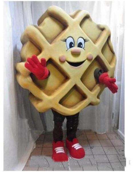 

2018 waffle jm smucker mascot costume custom fancy costume kits mascotte fancy dress carnival costume6169598, Red;yellow
