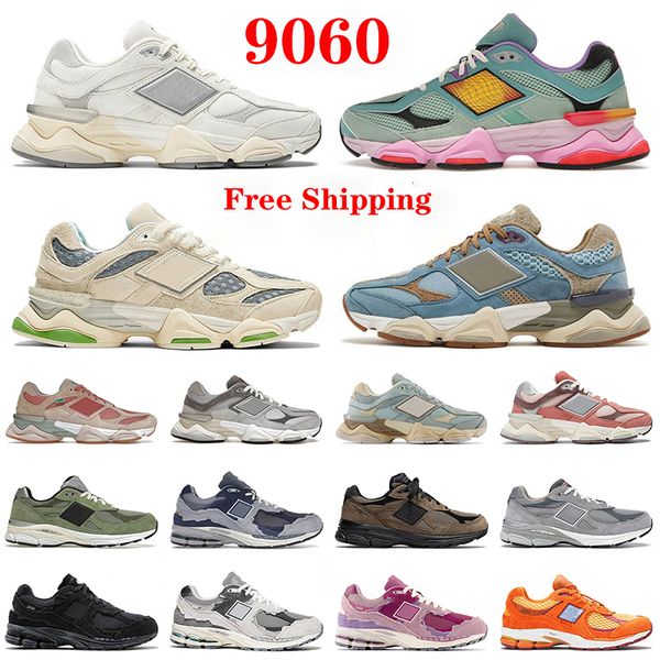 

shipping shoes new 9060 sports shoes designer balance men women casual sneakers running shoes suede pink phantom retro black white on sea sa