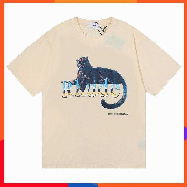 

craftsmanship rhude mens t shirts summer fashion designer tshirts street casual short sleeve beach styl ewomen tees cotton printing shirt 1-, White;black