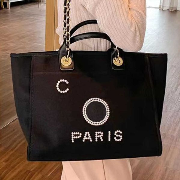 

luxury fashion women's beach bags pearl hand bag brand cc designers women tote evening handbag large capacity female backpacks small po