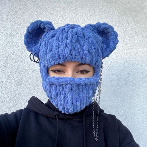 

fashion face masks neck gaiter bear ear hat scarf halloween balaclava bear ear balaclava funny hat halloween 230802
