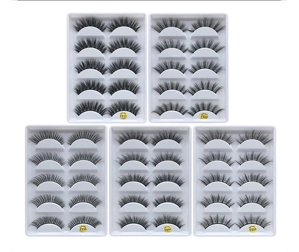 

5pairs eye lashes thick false eyelashes 5 pairs of eyelash 5pairs f g series7442340