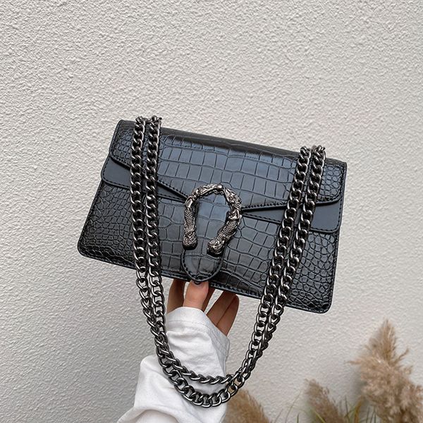 

2023 designer luxury designer handbags, croc in grain small cross-body handbag