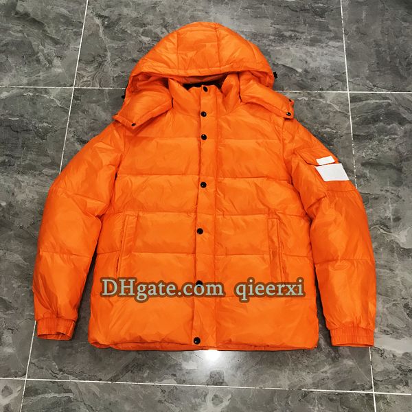 

mens multicolor puffer down jacket 70th anniversary commemorative edition new epaulet design warmest down jackets womens designer coats wint, Black