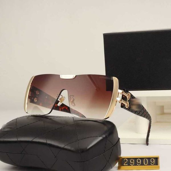 

luxury designer sunglasses 2023 new large frame frameless trimmed fashion ins style sunglasses 992, White;black