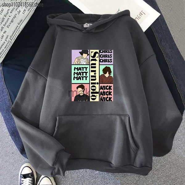 

men's hoodies sweatshirts rniolo triplets hoodies men women creative design prints sweatshirt classic retro 90s long sleeve pullover y, Black