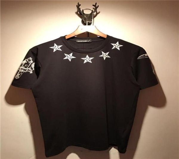 

2019 summer new fashion brand mens t shirt the stars 47 prints couples t shirt mens clothing casual mens short sleeve18309537067634, White;black