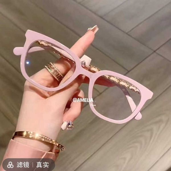 

2023 luxury designer sunglasses new grandma internet red same milk white driving street p sunglasses female 8028, White;black
