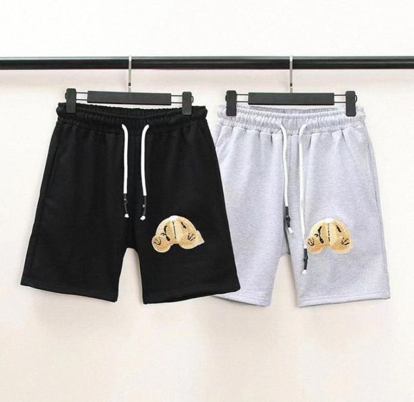 

palm bear fashion men short bear shorts print angles loose casual mens printed sportwear beach pants womens hip hop asian size t2q3048108, White;black