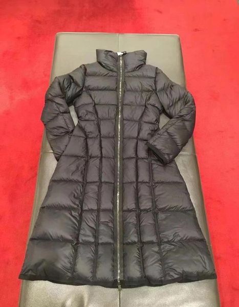

2021 autumn winter women jacket mid season lightweight runway design quilted slim down casual jackets long knee2372452, Black;brown