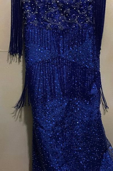

2023 aso ebi special link champagne prom dress beadings sequined evening formal party second reception birthday engagement gowns dresses rob, Black