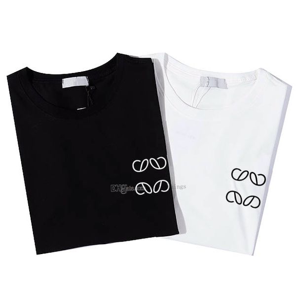 

summer designer t shirts mens and womens t-shirts lowe short sleeved casual fashion casual shirts luxury t shirt clothing, White;black