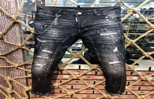 

fw20 new arrival brand designer men denim cool guy jeans embroidery pants fashion holes trousers italy size 4454 a2286764977, Blue