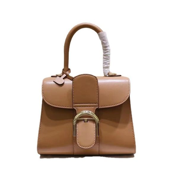 

fashion handbag women bag brillant mini black brown delvauxs cowhide leather handmade wax line crossbody bags buckle horseshoe shoulder bags