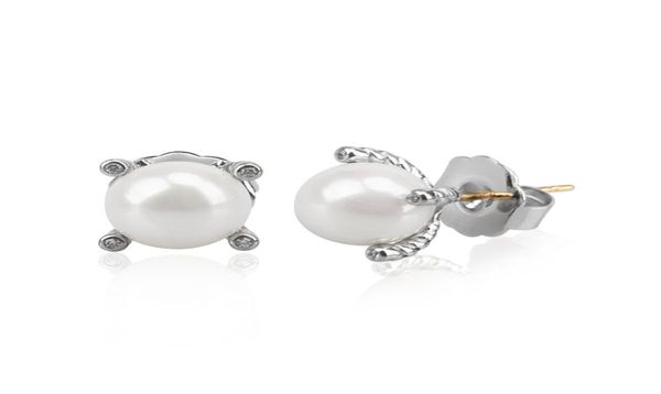 

stud earrings vintage 7mm imitation pearl wedding jewelry women039s earrings8467353, Golden;silver