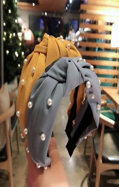 

womens headband twist hairband bow knot tie velvet headwrap hair band hoop accessories1236707, Silver