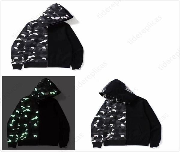 

mens hoodies designer hoodie luminous women sweatshirts letters camo hoody oversized cotton zip sweaters hoodys embroidered 2748908, Black