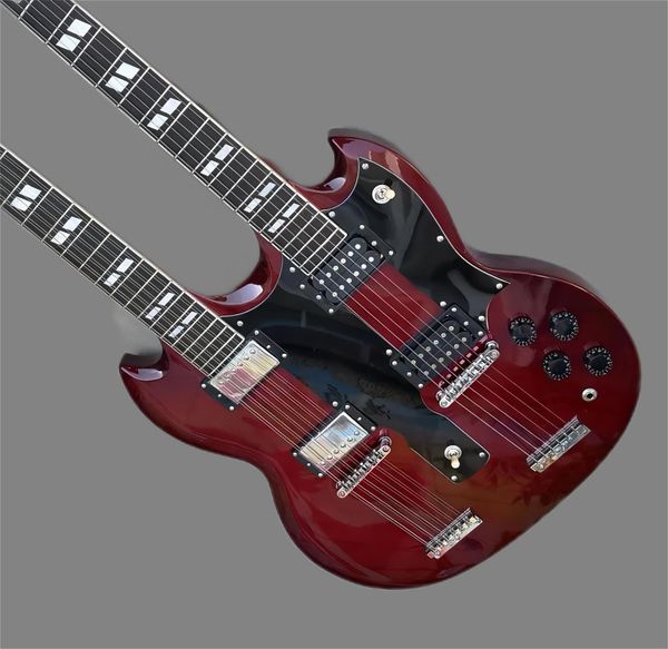 

new 6 12 strings electric guitar double neck guitar pageeds1275