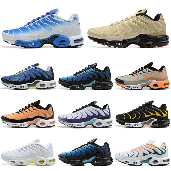 

tn plus running shoes men sneaker toggle utility triple white metallic silver fire ice oreo hyper sky bule rainbow men trainers sports sneak
