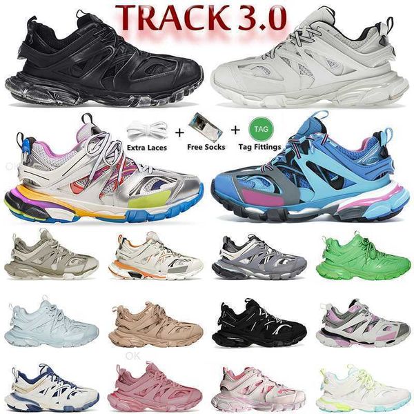 

2023 luxury famous brand casual shoes designer track trainer white mens women track 3 3.0 sneakers vintage tracks runners tess.s. gomma leat