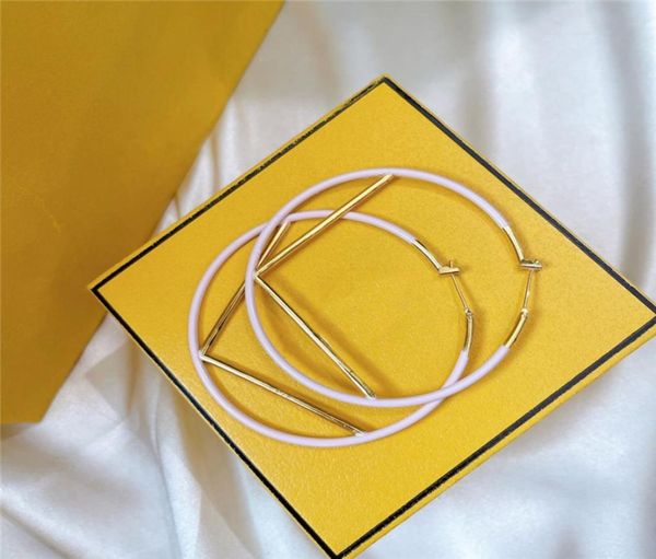 

fashion designer earrings for women jewelry 925 sterling silver luxury designers hoop earrings womens ear studs pendants big gold 8981345, Golden
