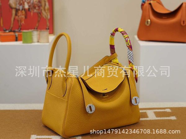 

9a original edition h ermes lindiss bags online shop sews handmade womens bag doctor bao lindi clemence lychee tc cow leather 9d amber yello