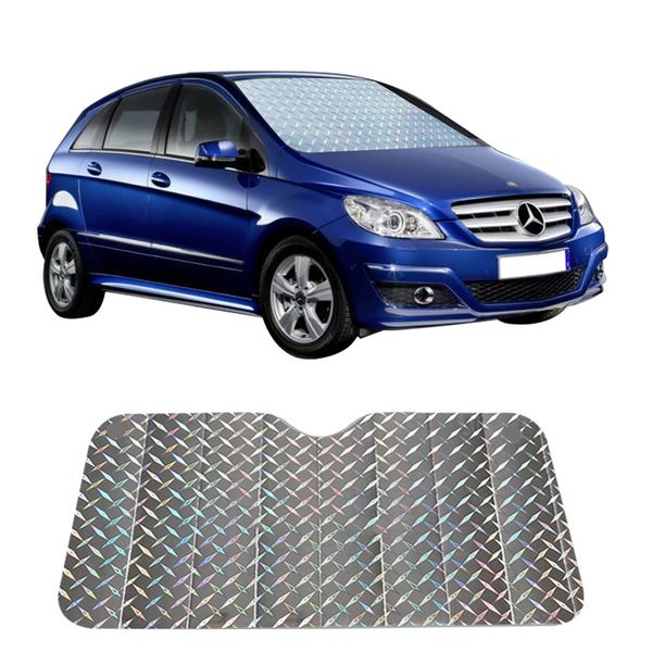 

car sunshade mat thickened laser foldable shade summer sun protection heat insulation protector interior accessories general car suitable