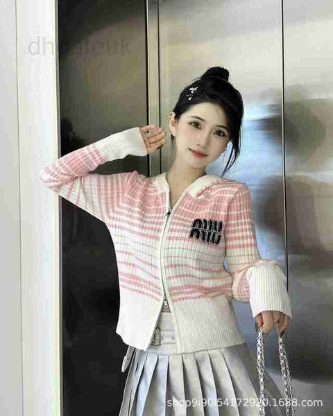

women's knits & tees designer early autumn new niche design trendy brand pink tender girl glitter diamond letter stripe hooded cardigan, White