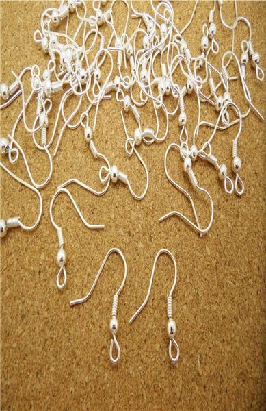 

wholesale 500pcs/lot diy jewelry making findings earring hook coil ear ball end 18mm9871236