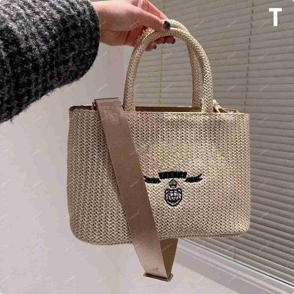 

designer shopping bag the tote bags women manual weave straw large capacity beach bags handbags crossbody shoulder satchel wallet totes shou
