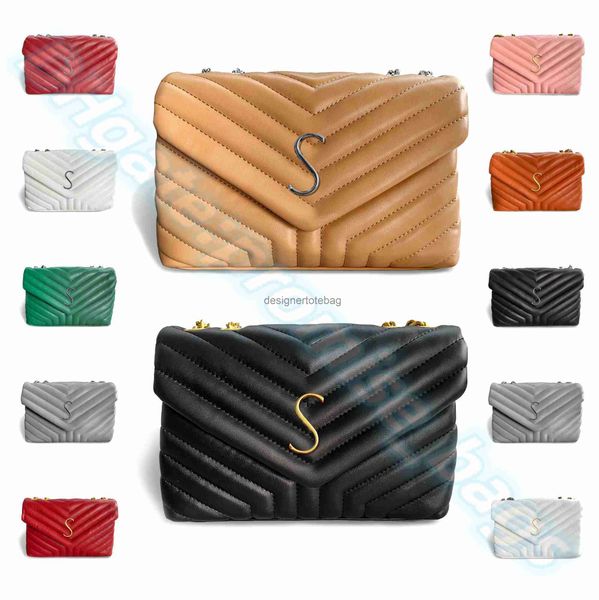 

yysls handbags loulou shoulder bags fashio bag women's crossbody men loulou designer handbag genuine leather bag metal chain letter qui