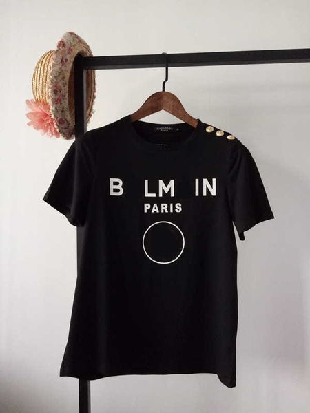

balman tee shirt pure cotton printed designer t shirt letter short sleeve t-shirt, White