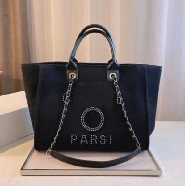 

luxury women's classic evening bags pearl beach handbag brand cc designers women tote bag large capacity female backpack small portable