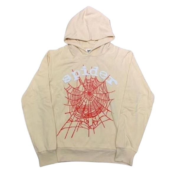 

men's hoodies sweatshirts mutiple color mens sp5der 555 spider hoodie designer mens print hoody young fasion pullover designer hoodie m, Black