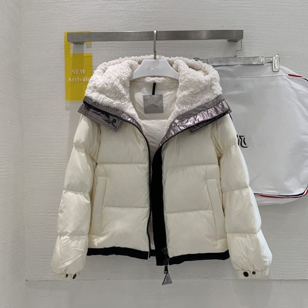 

luxury france mens down jacket letter monclair logo knitted women parkas panel casual coats bomber jackets designers men s clothing 000, Black