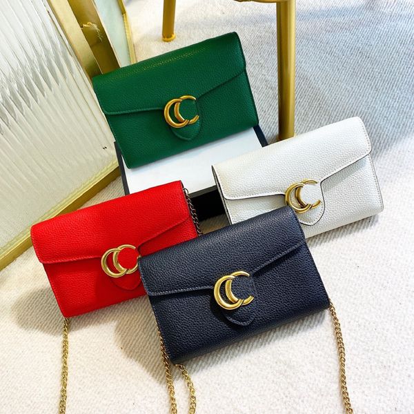 

handbag luxury designers bags shoulder flap crossbody chain bag wallets totes double letters tiger head beads chains hasp square purse 005