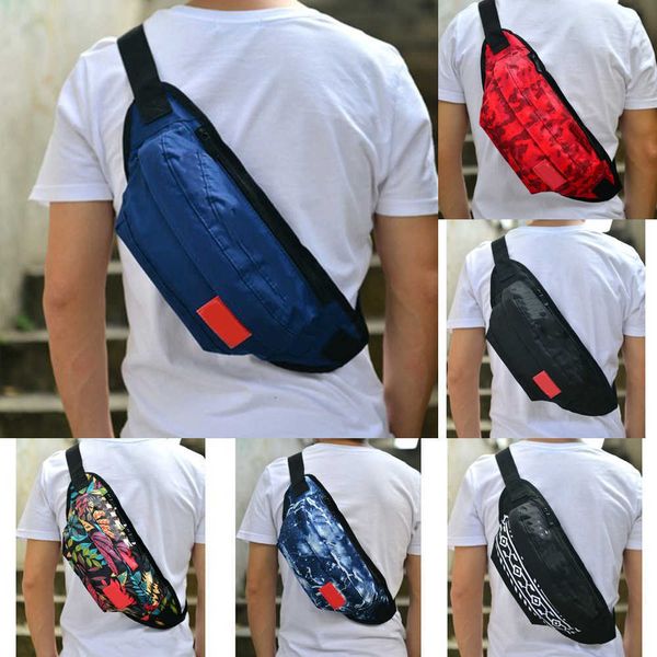 

fanny packs designer belt bags student canvas waist bag men's korean fashionable men's shoulder messenger bag chest bag 220707